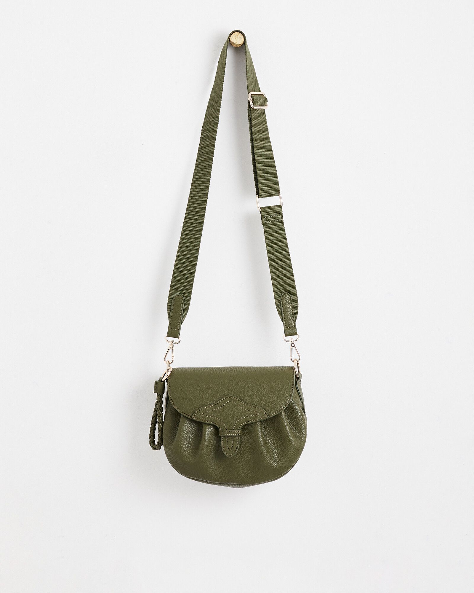 Double Gusset Crossbody Bag - A New Day™ Dark Green : Target