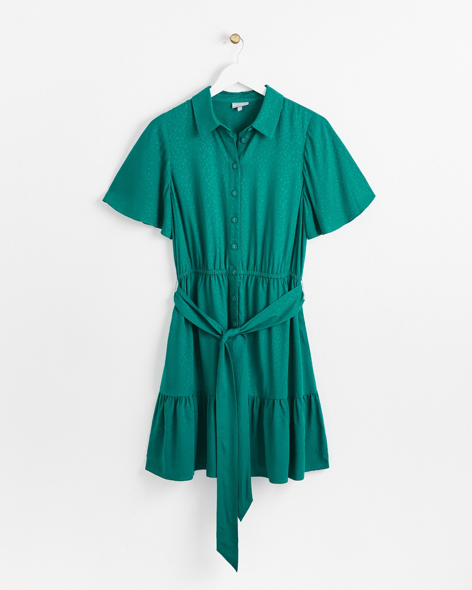 Oliver bonas teal shop animal print dress