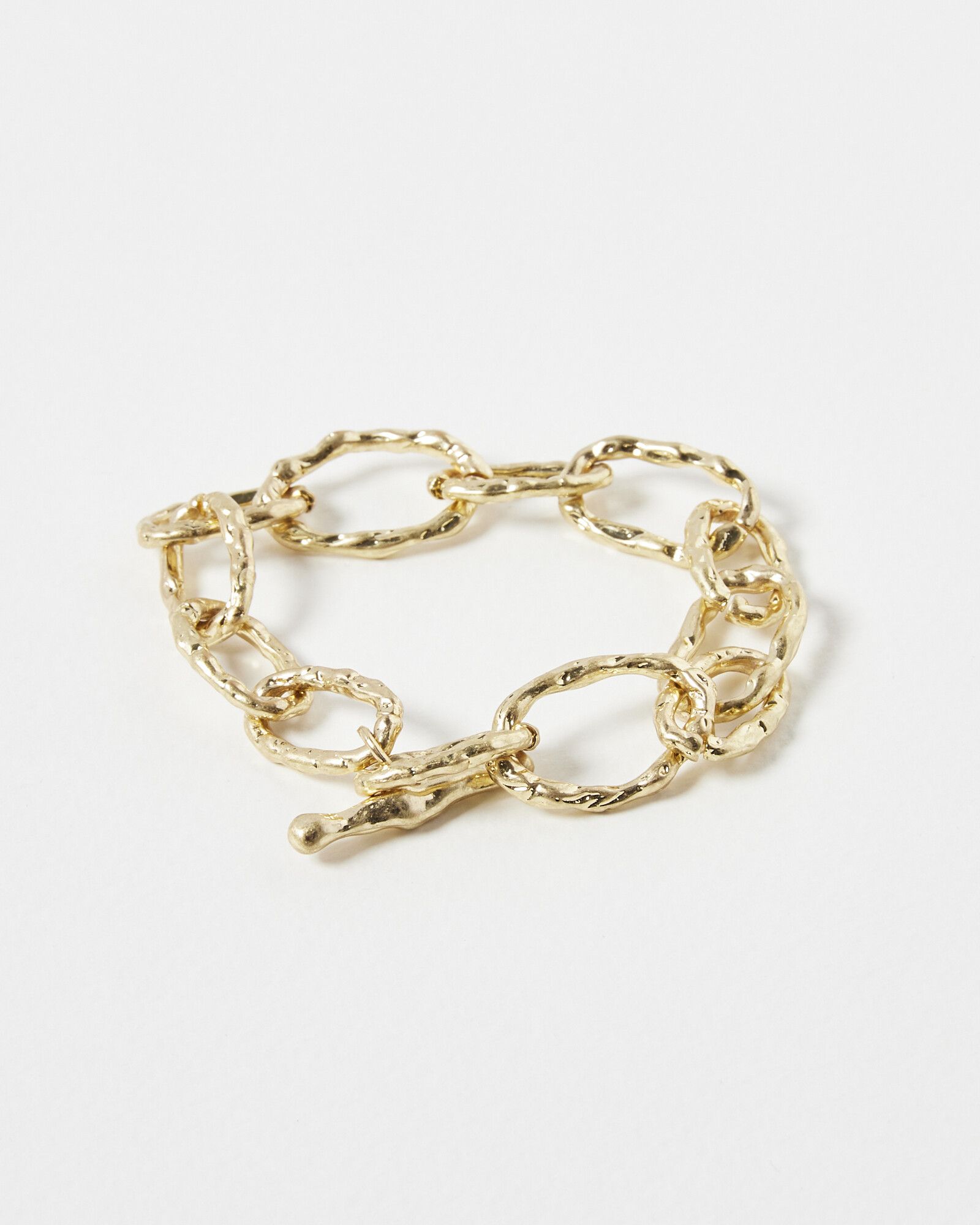 Chunky Chain Bracelet with Heart Lock  Livvy and Rose