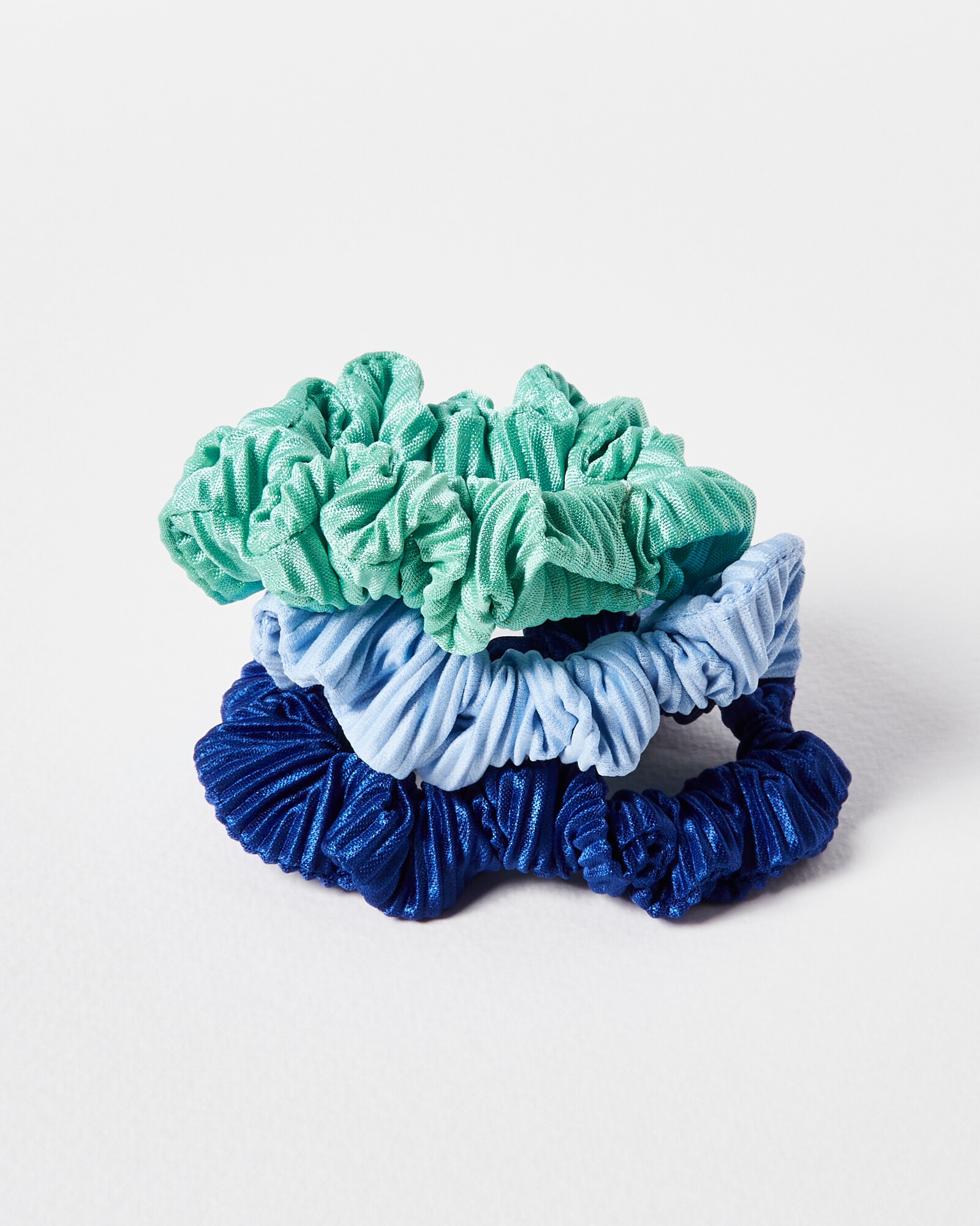 Laurel Ruched Hair Scrunchies Pack of Three | Oliver Bonas