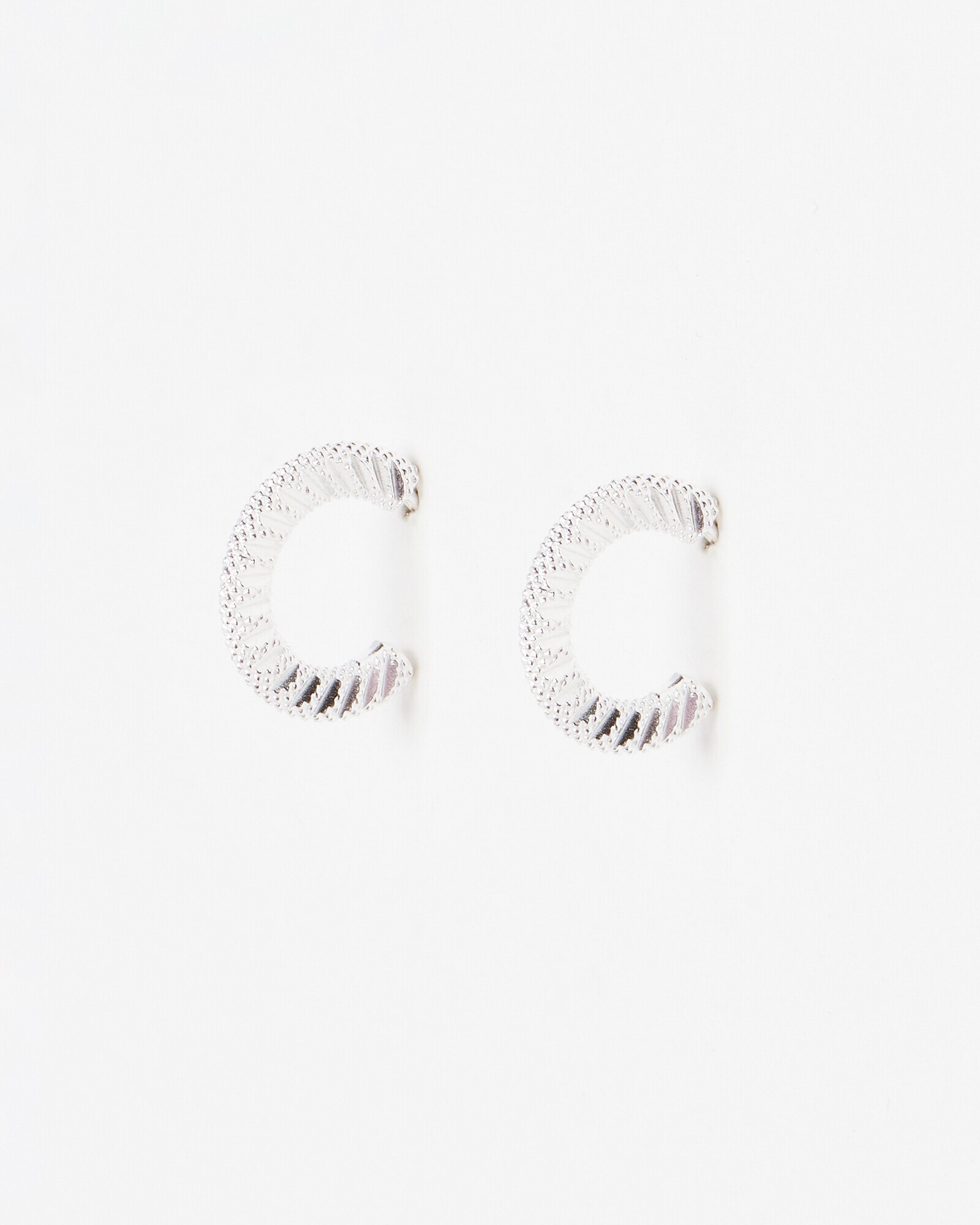 Oliver bonas silver hoop earrings sales