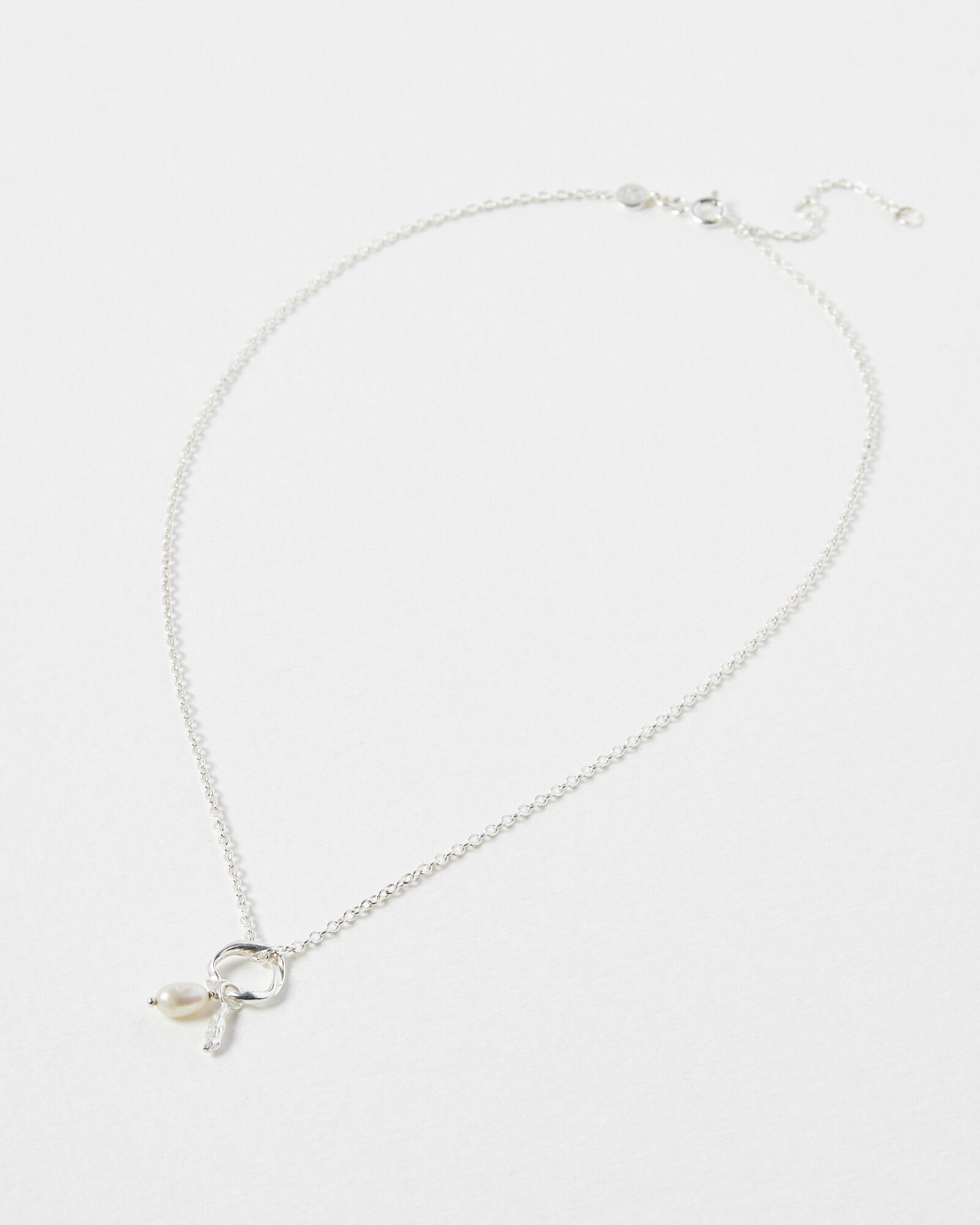 Oliver bonas shop silver necklace