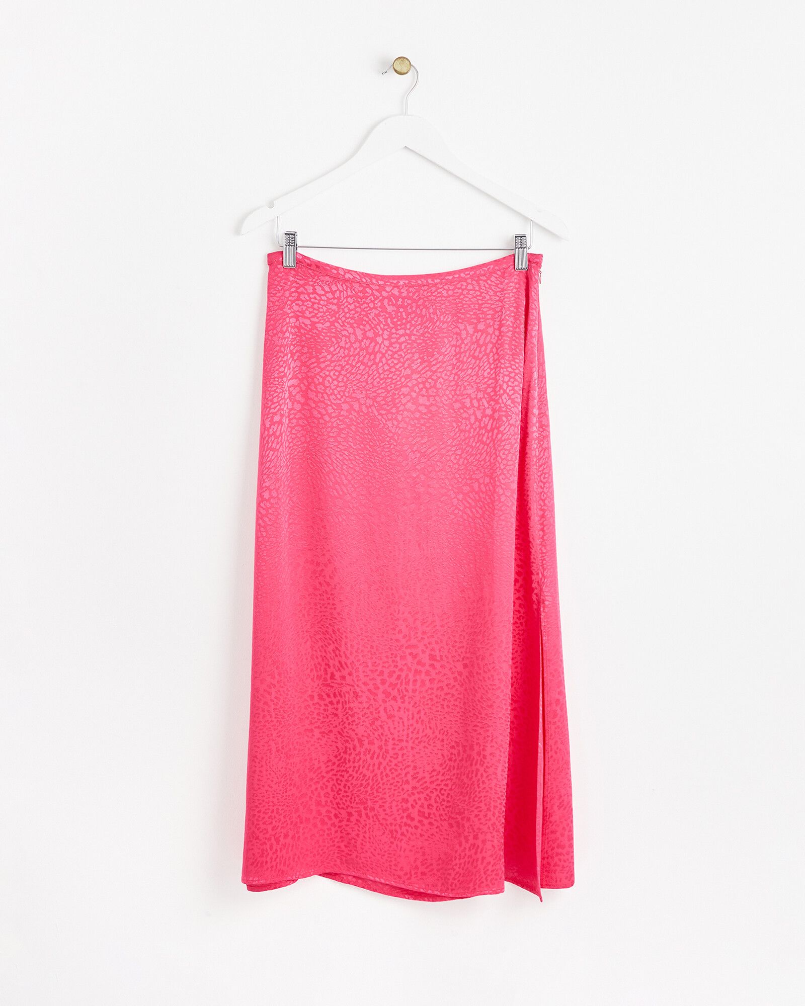 Pink jacquard midi clearance skirt