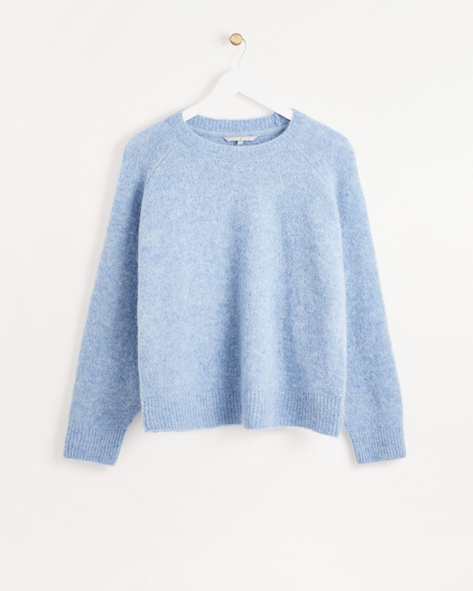 Sky Blue Knitted Jumper | Oliver Bonas