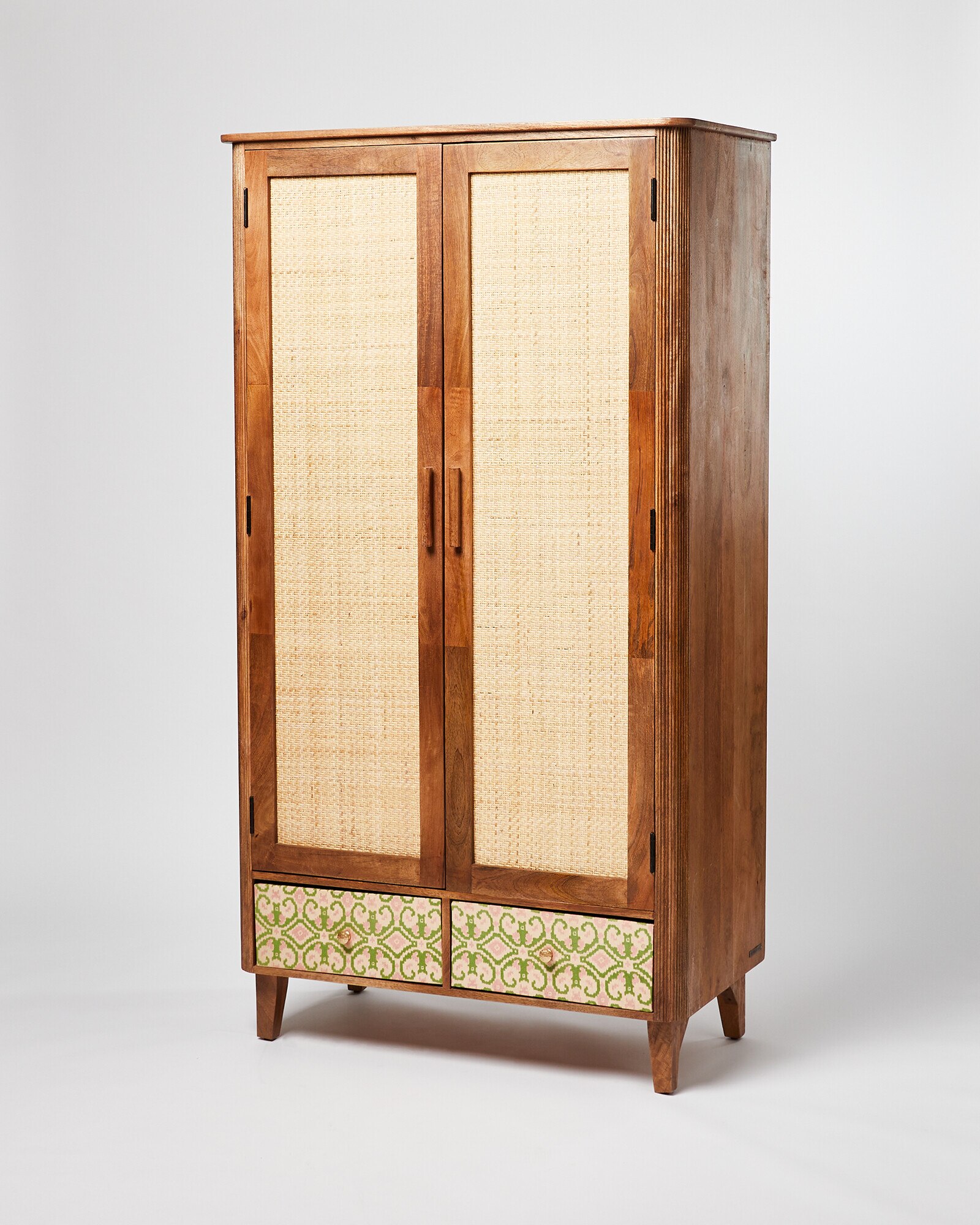 Tinta Mango Wood Wardrobe Oliver Bonas