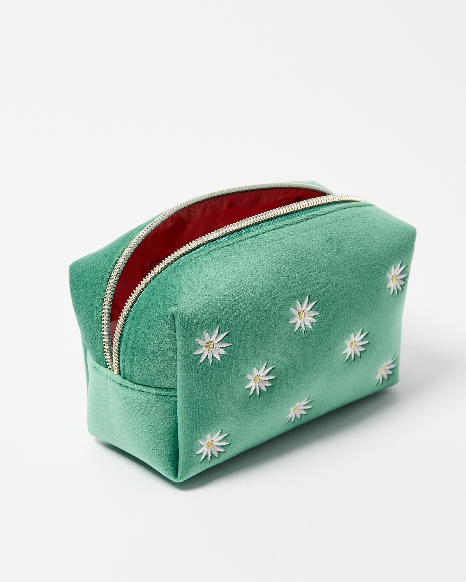 Oliver bonas velvet makeup bag sale