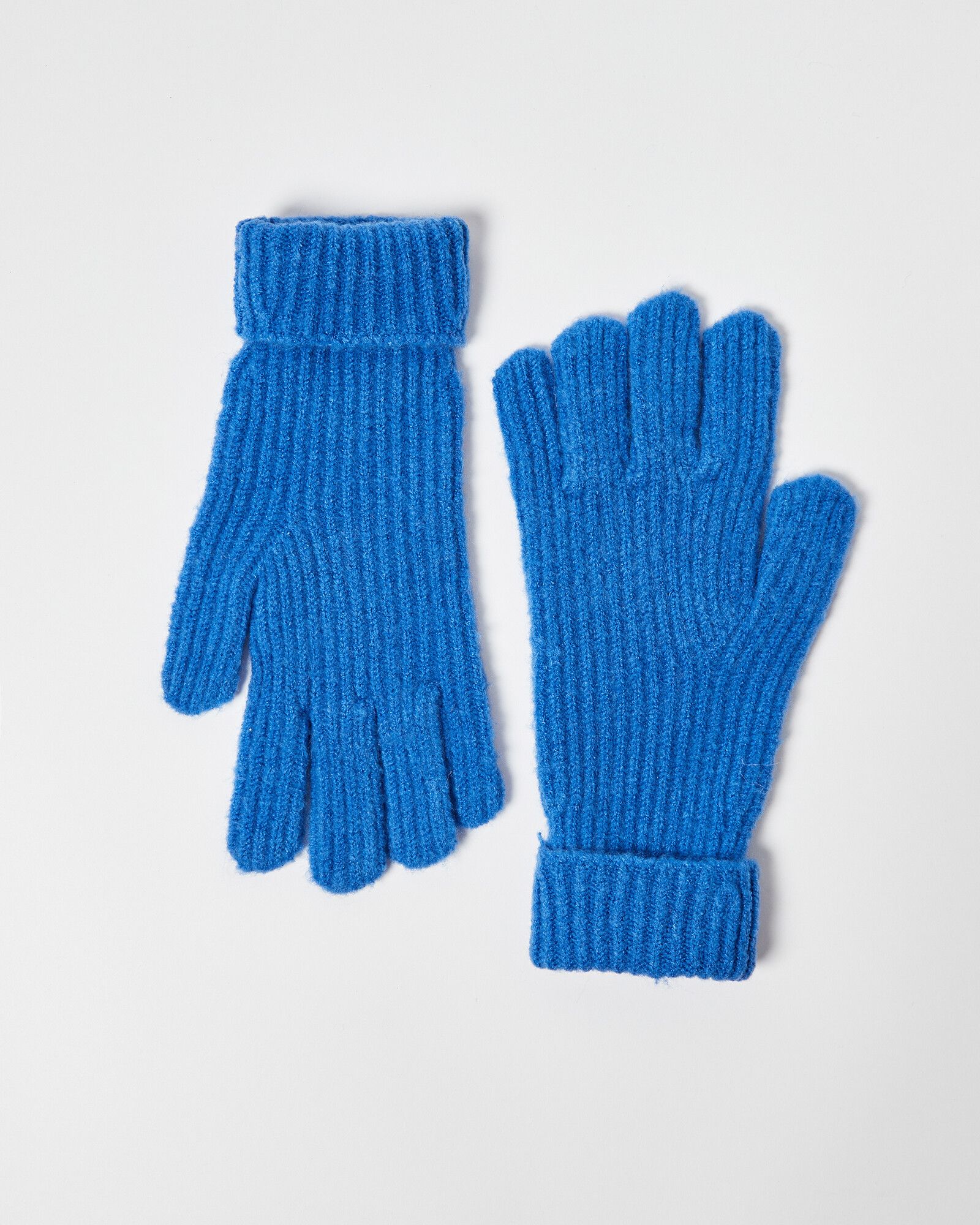 Blue 2025 knit gloves