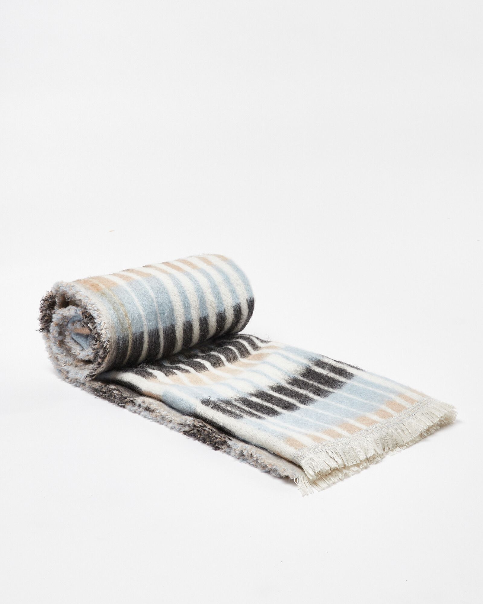 Ava Geometric Stripe Throw Oliver Bonas US