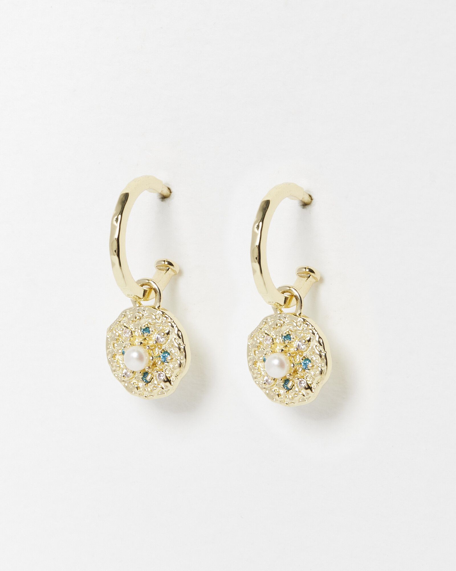 Oliver bonas 2024 turquoise earrings