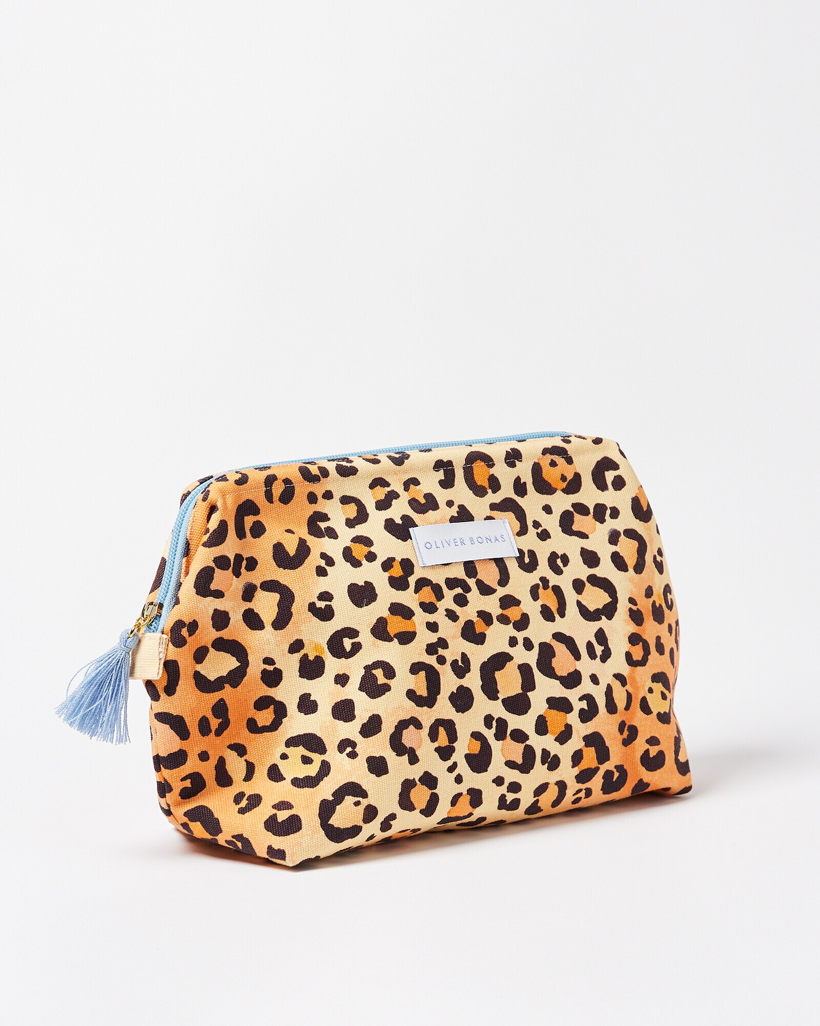 Leopard Orange Make Up Bag Oliver Bonas US