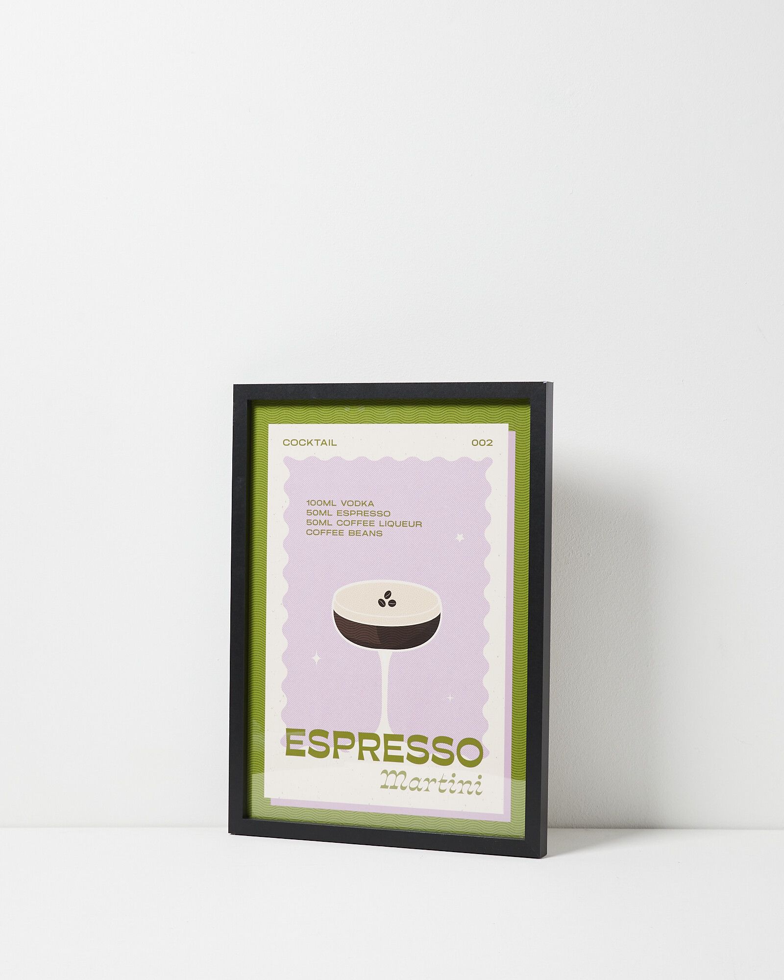 espresso framed wall art