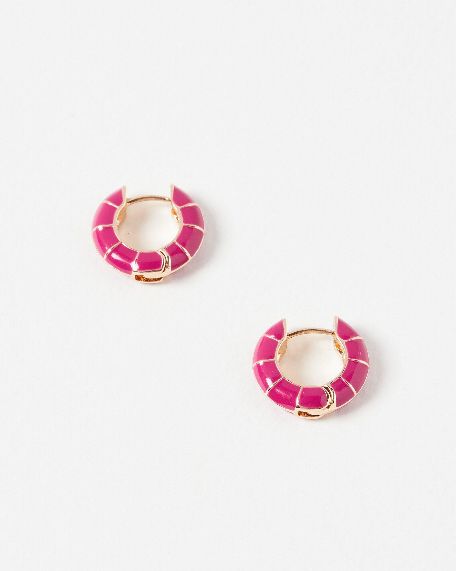 Pink bamboo earrings shop