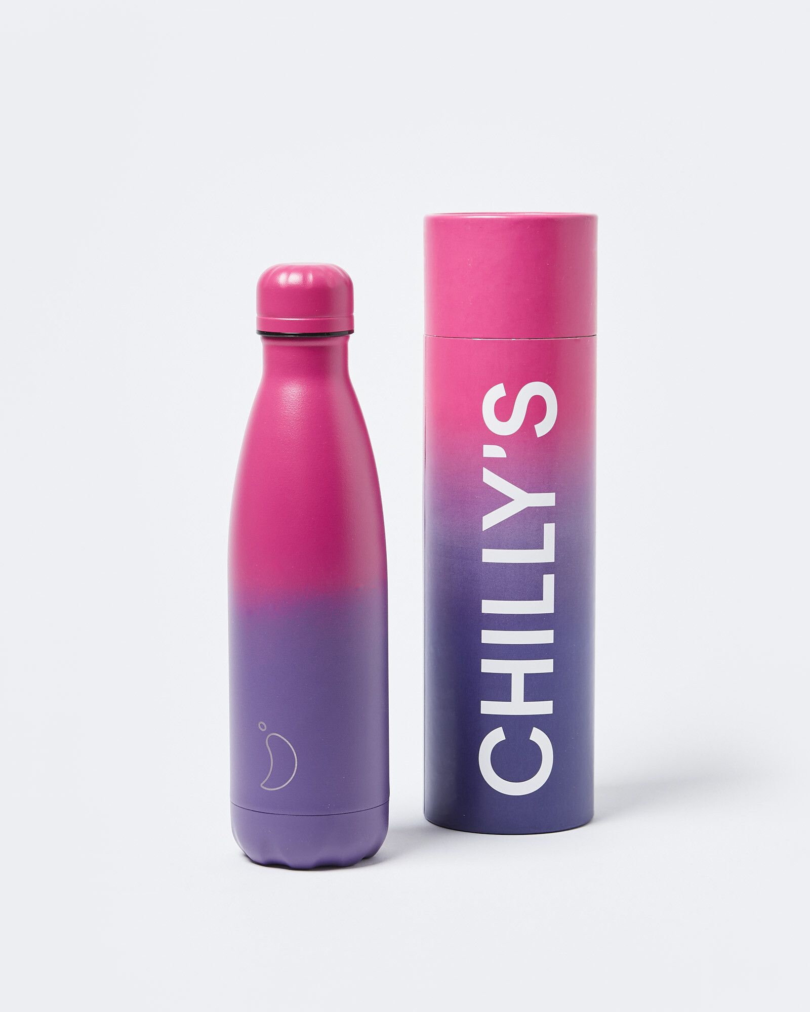 Chilly's Ombre Pink Purple Water Bottle