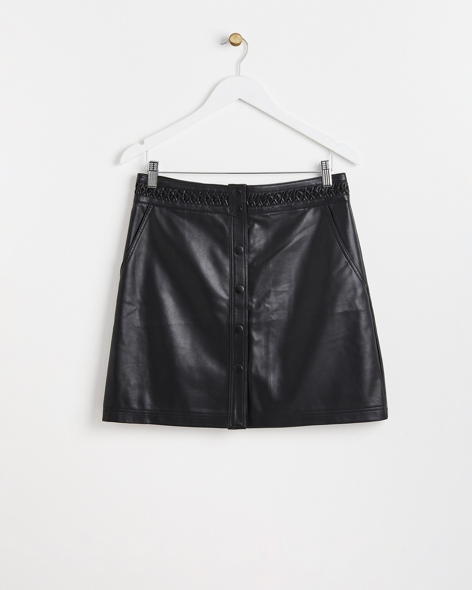 Oliver bonas clearance black satin skirt