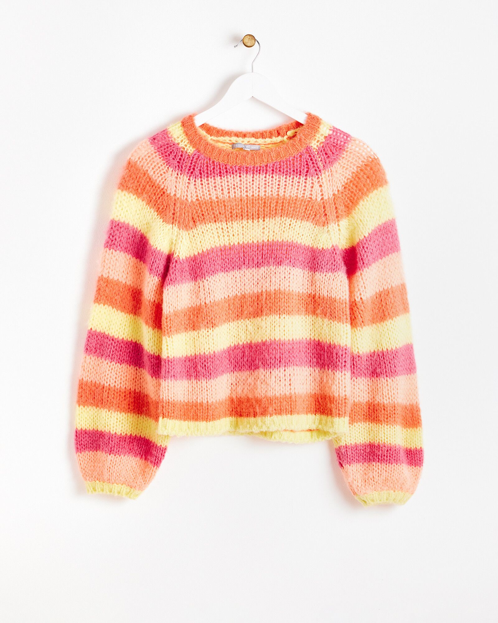 Striped Lofty Knitted Jumper | Oliver Bonas