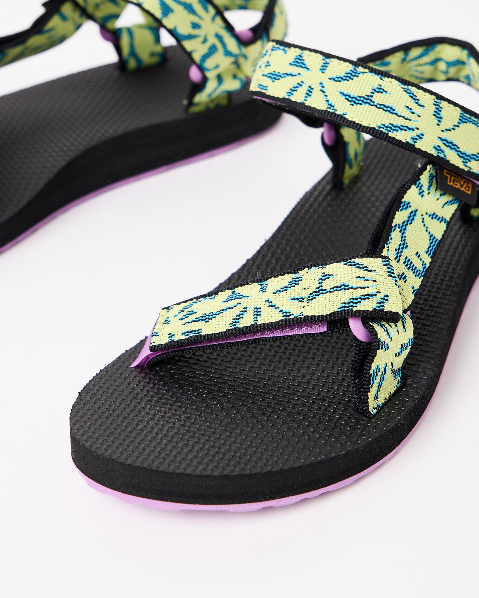 Teva Original Universal Beach Floral Wild Green Sandals Oliver Bonas