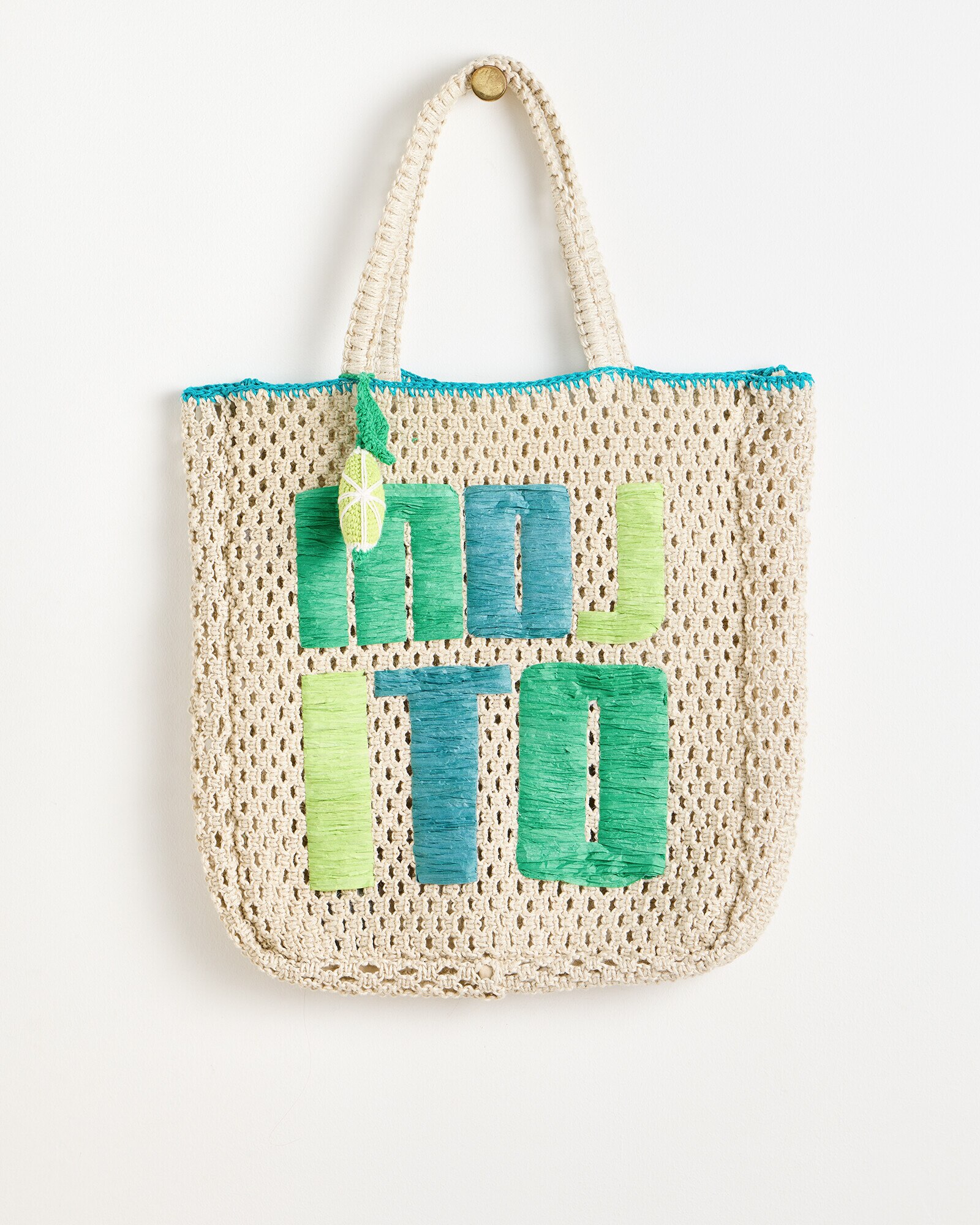 Mojito Jute Shopper Tote Bag Oliver Bonas