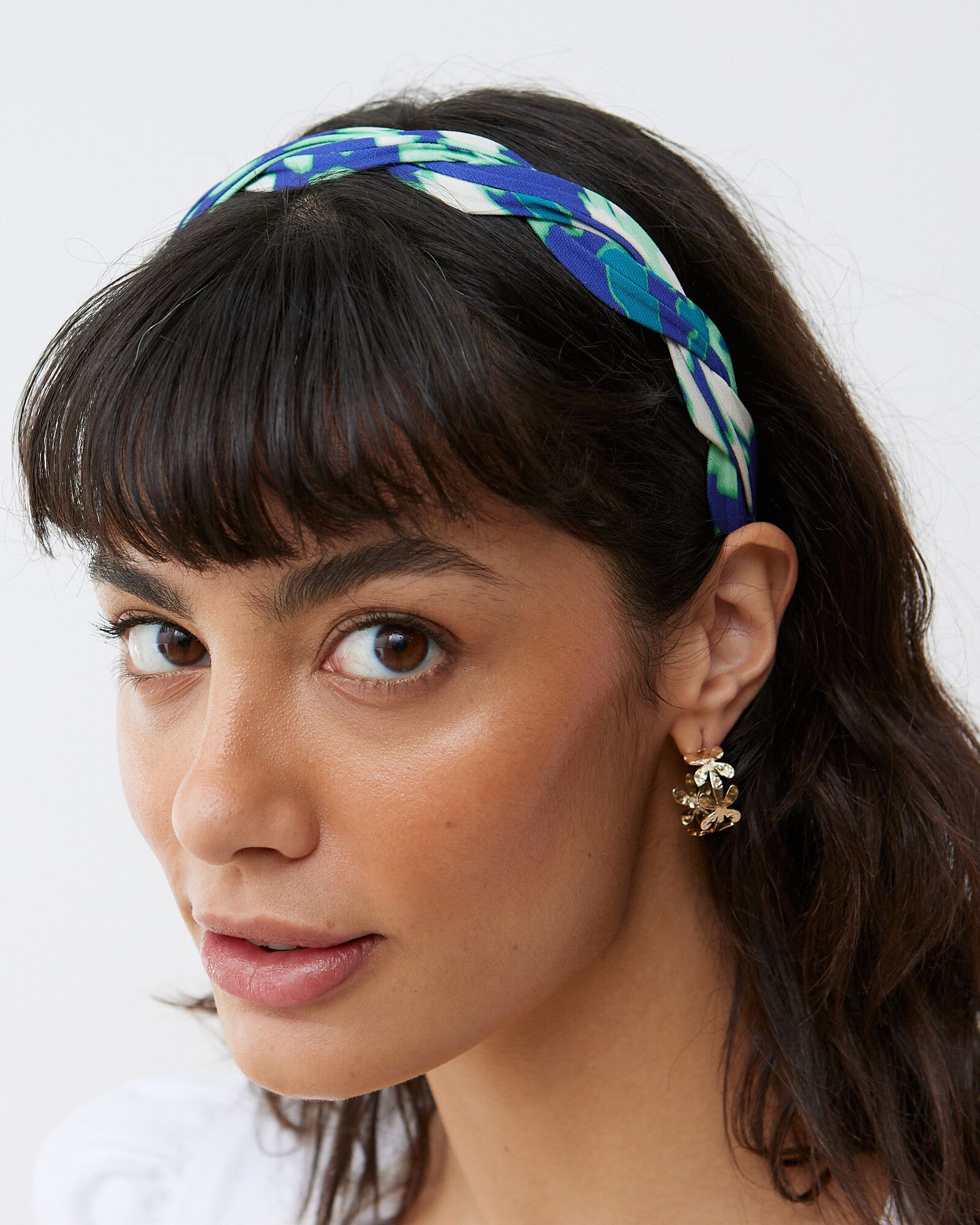 Adelaide Blue & Green Thin Esmerelda Headband | Oliver Bonas