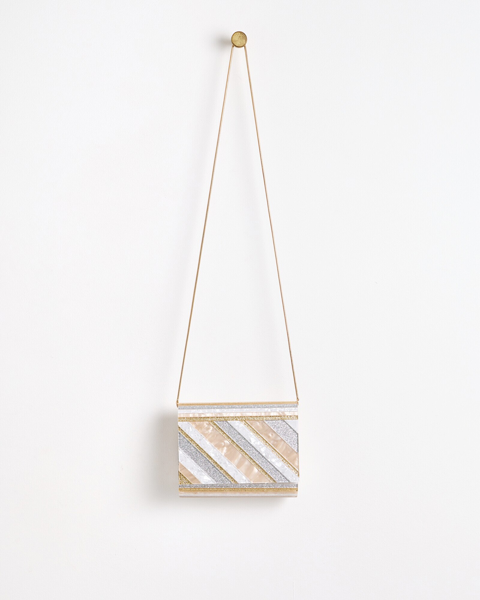 Resin Stripe Clutch Bags Oliver Bonas