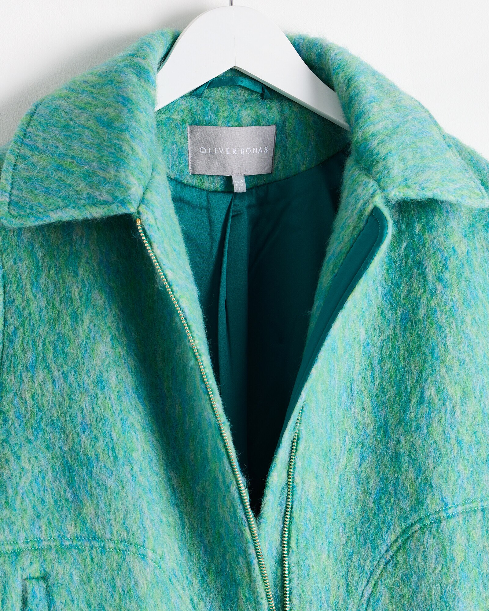 Oliver bonas green coat best sale