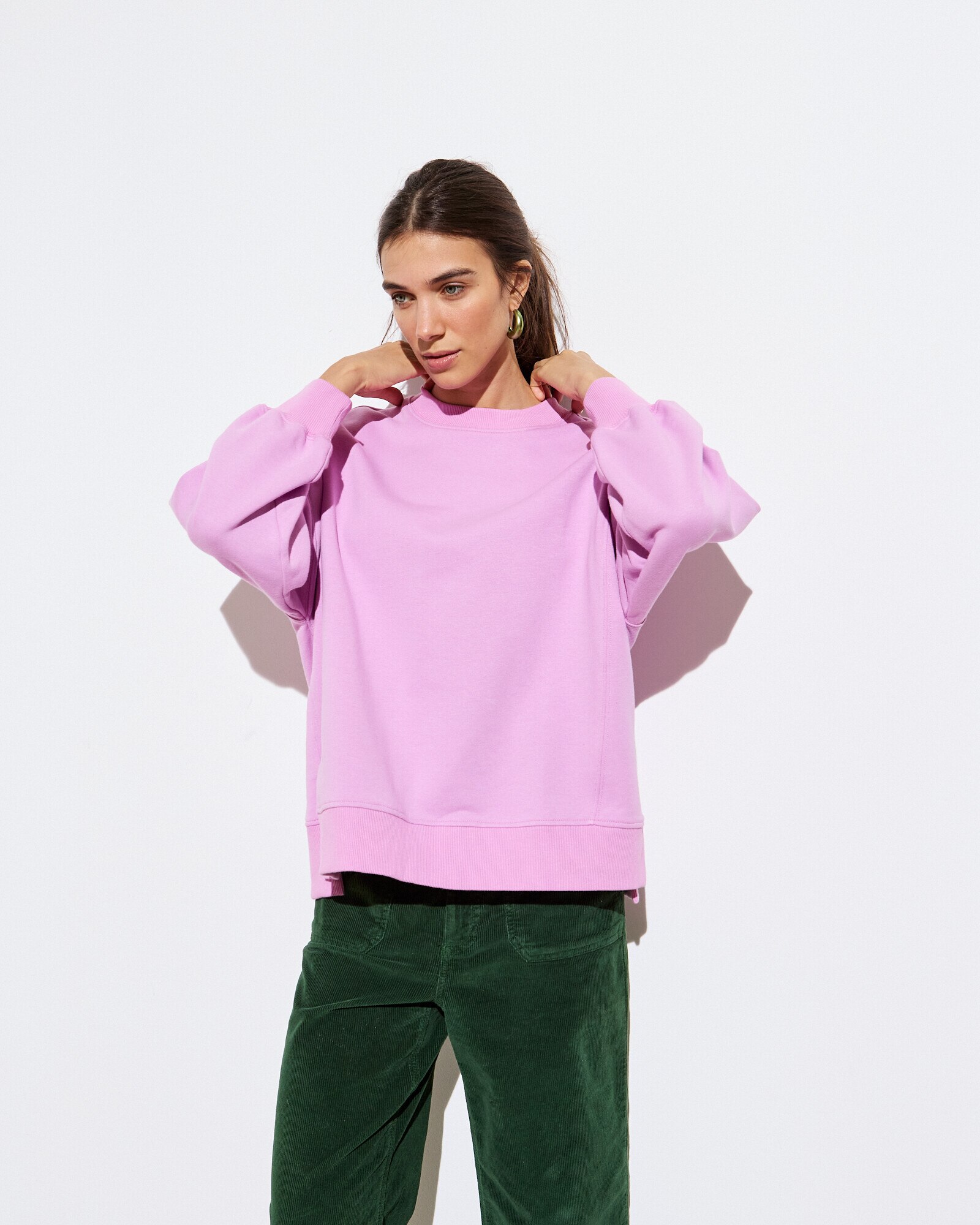 Oversized Pink Sweatshirt Oliver Bonas