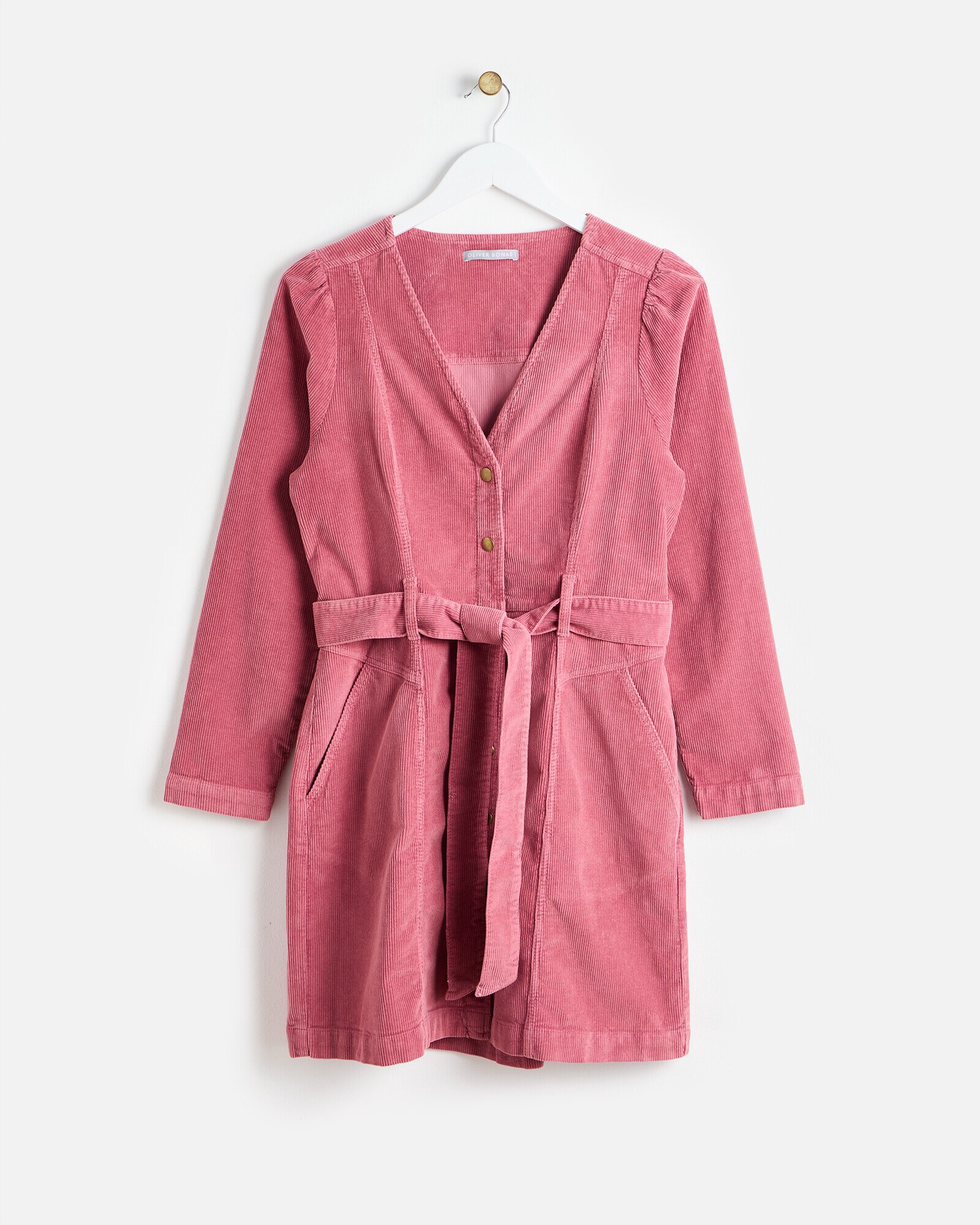 Pink corduroy dress hotsell