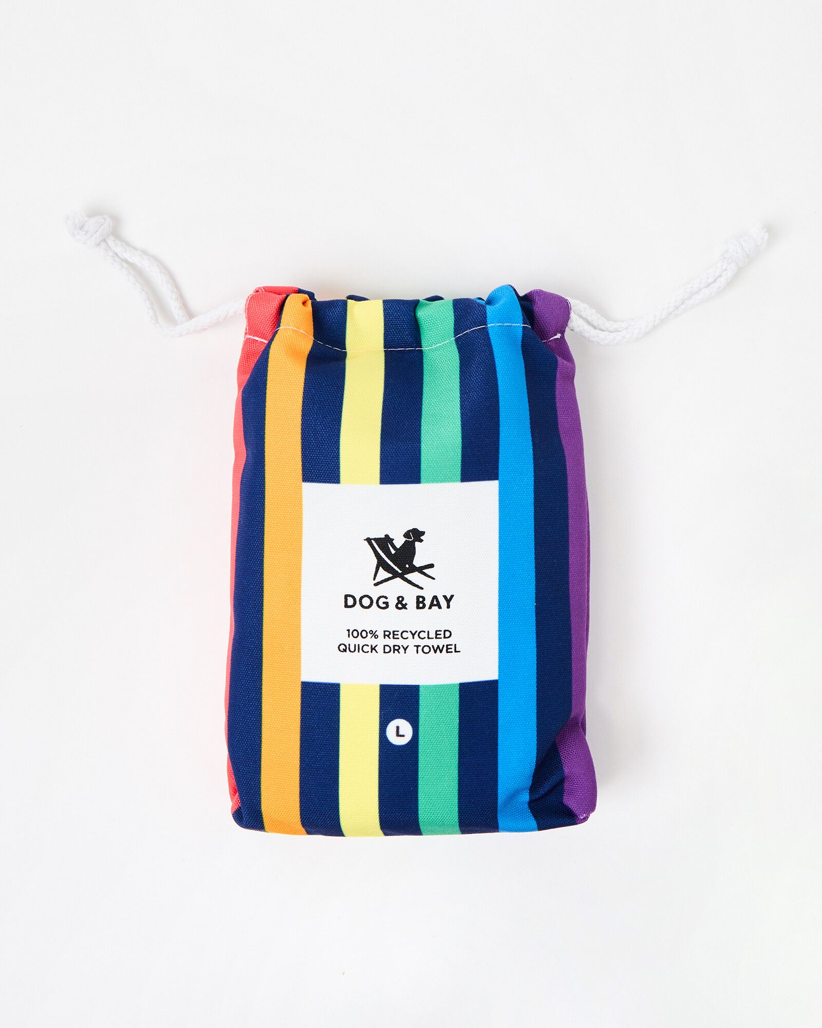 Dog & Bay Recycled Rainbow Pet Towel Large