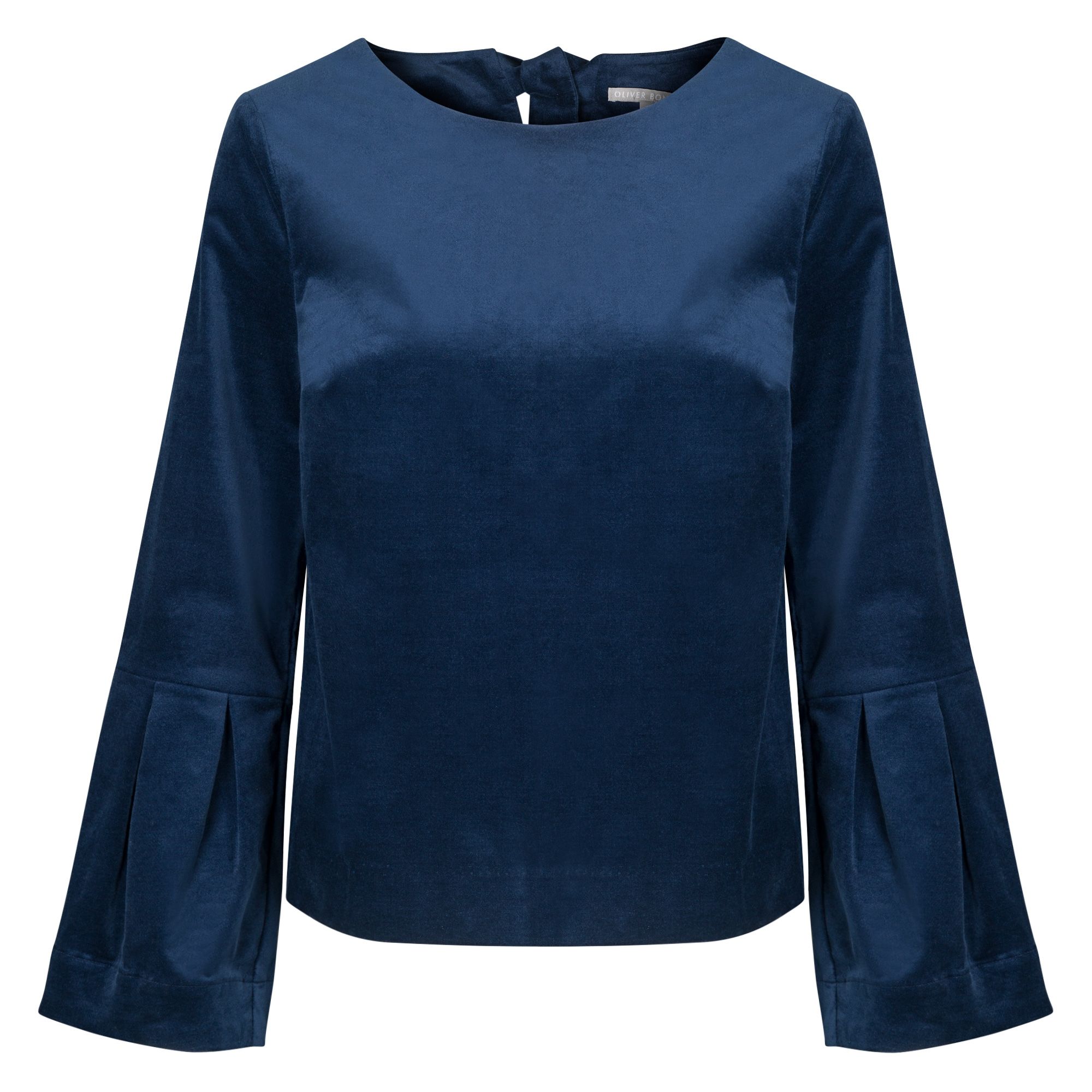 Discovery Velveteen Sleeve Top | Oliver Bonas