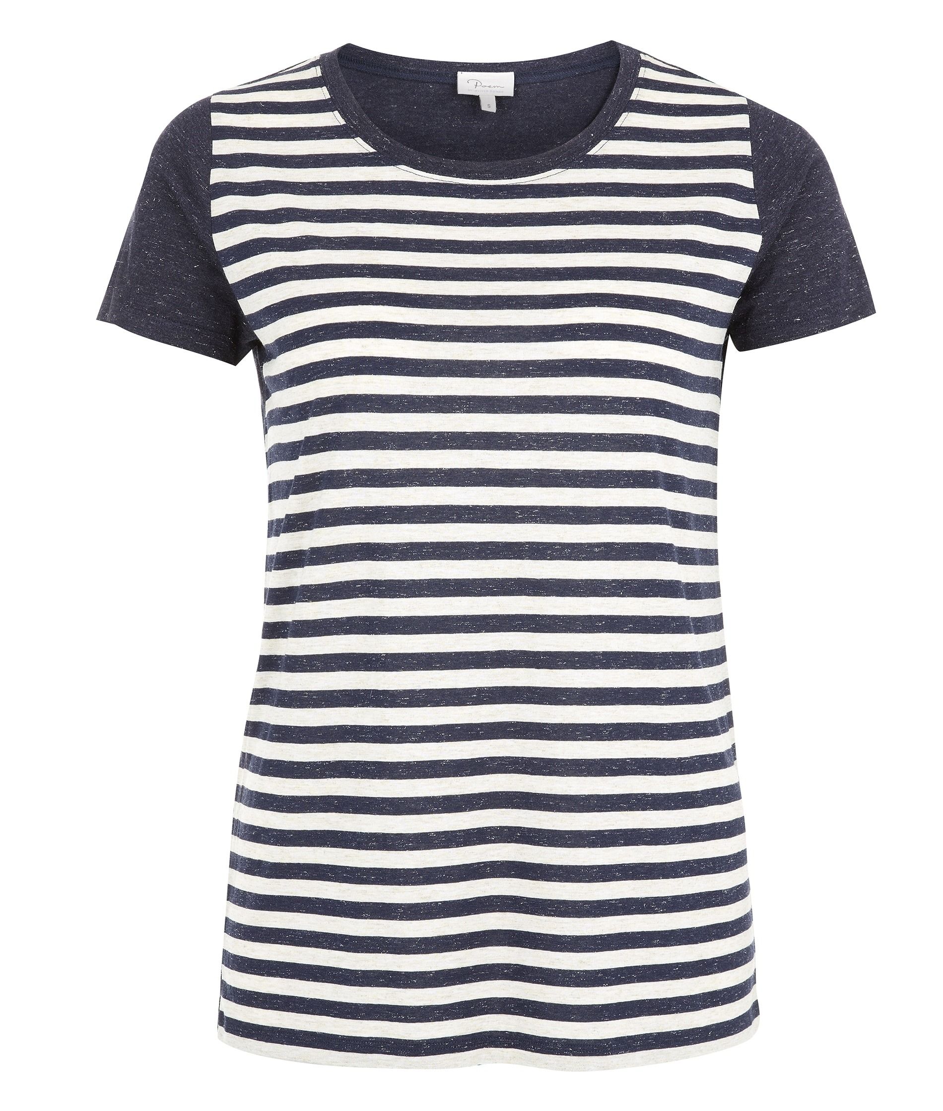 Stripe Jersey T-Shirt by Poem | Oliver Bonas