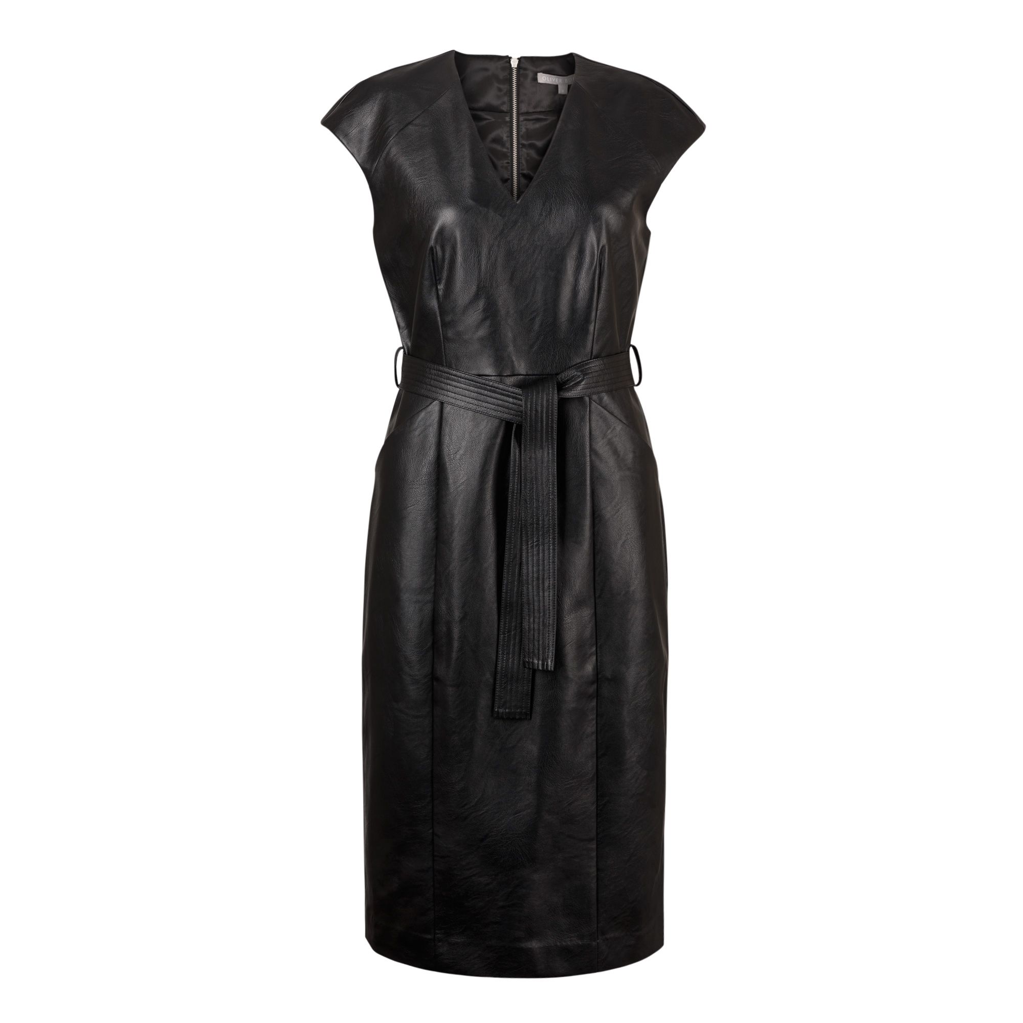 Bai Vegan Leather Midi Dress | Oliver Bonas