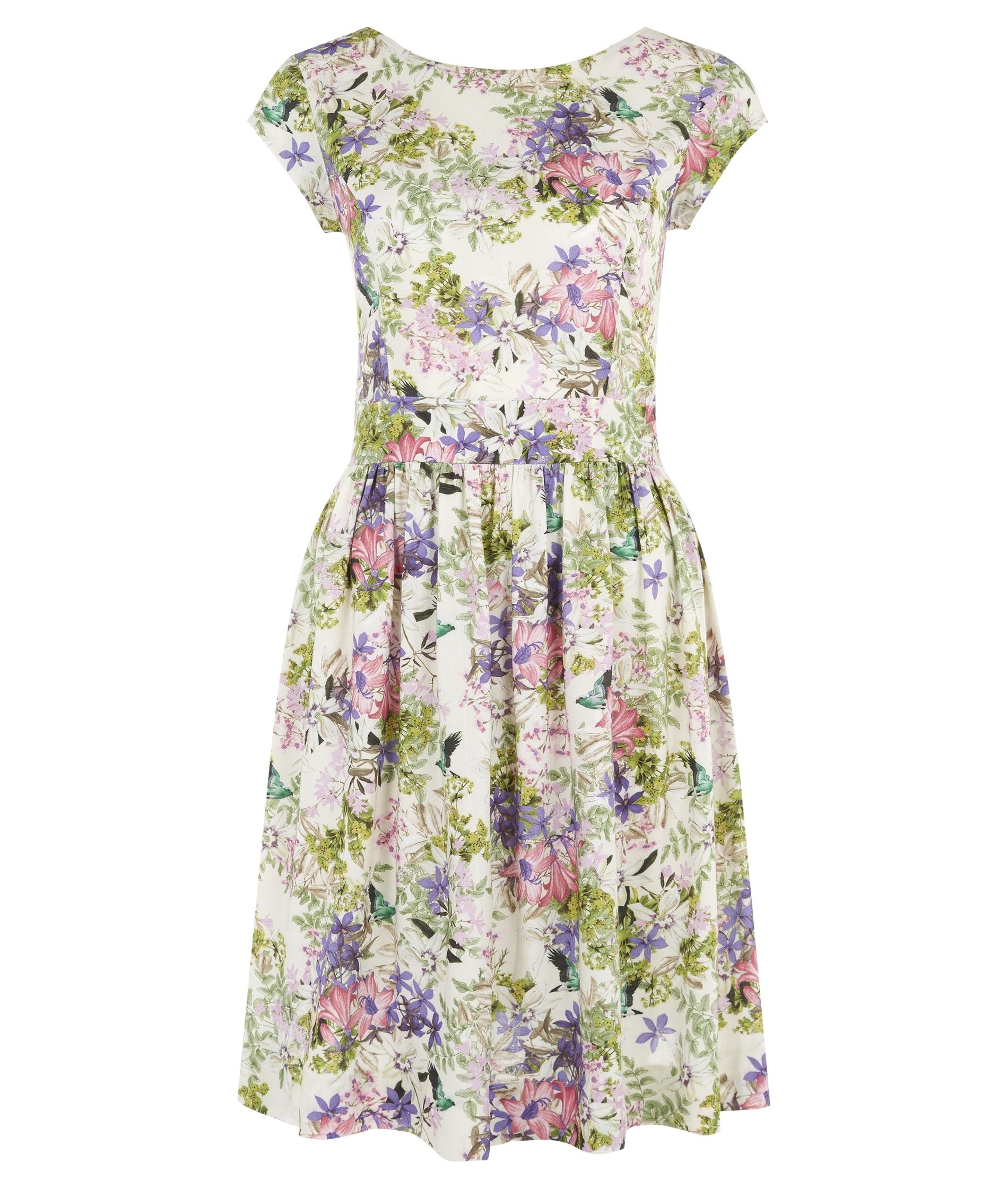 Louella Print Sun Dress by Poem | Oliver Bonas