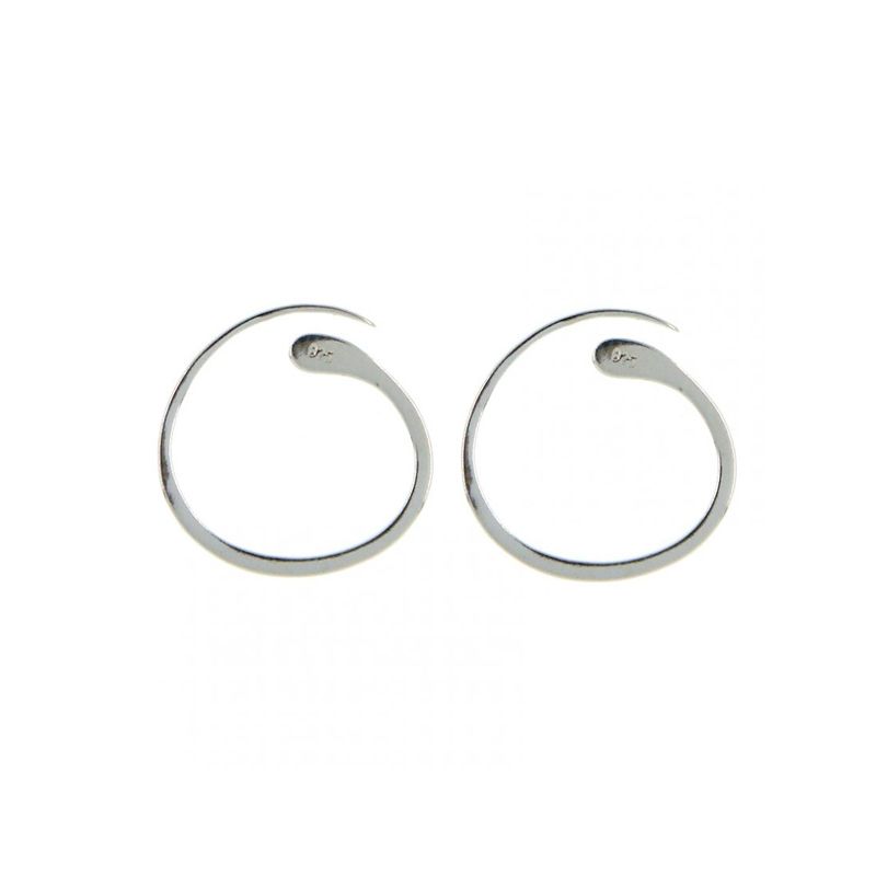 Looped Silver Hoop Earrings | Oliver Bonas