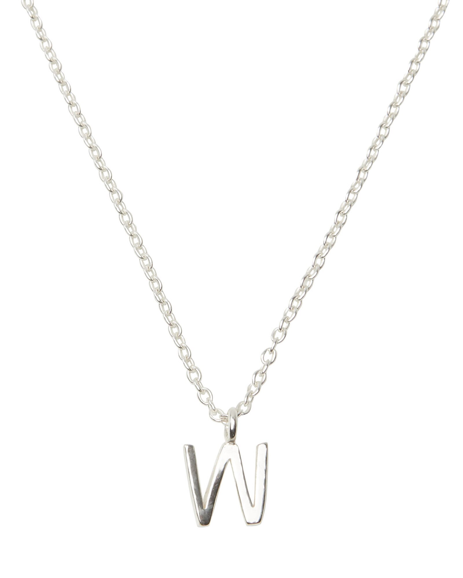 Silver Alphabet Necklace Oliver Bonas