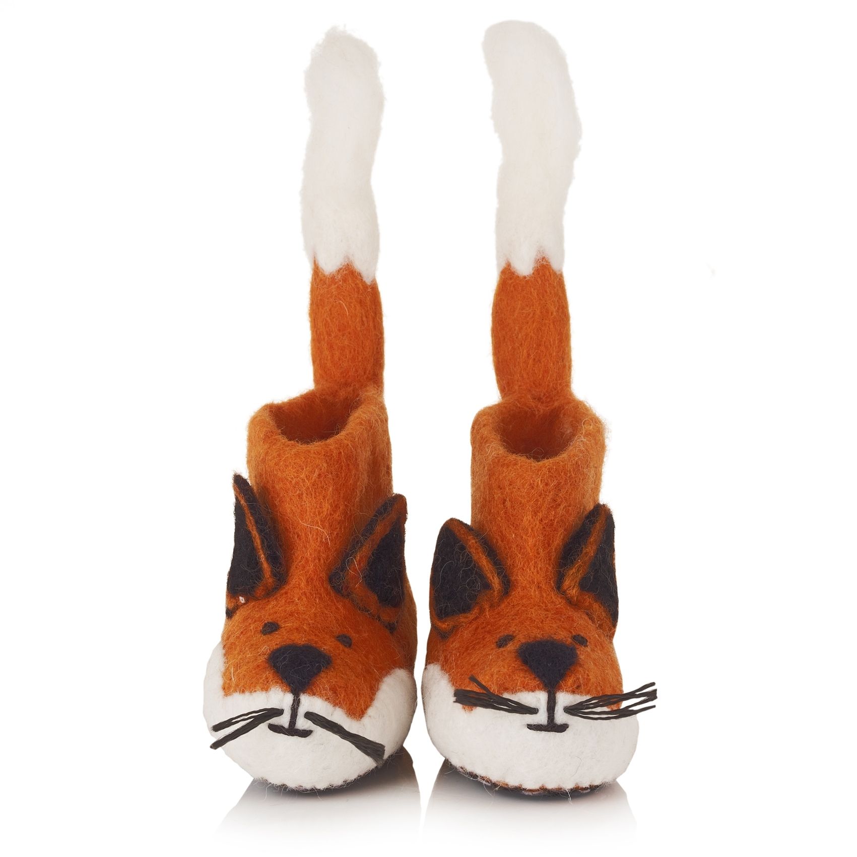 Felt Fox Baby Slippers | Oliver Bonas