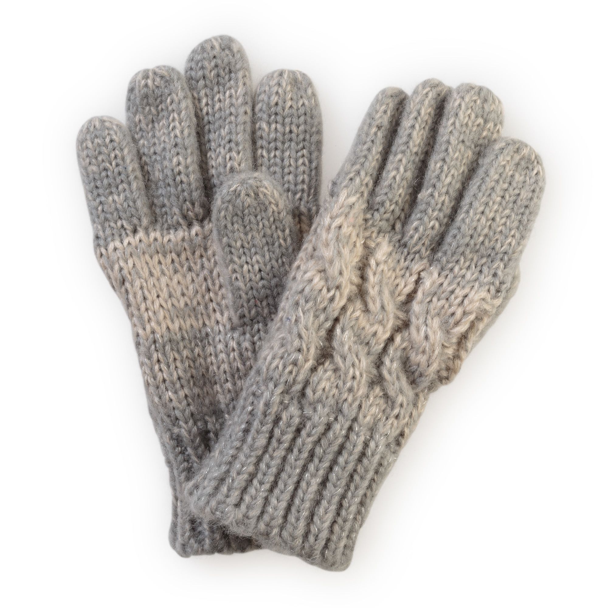 Two Tone Lurex Stripe Gloves | Oliver Bonas