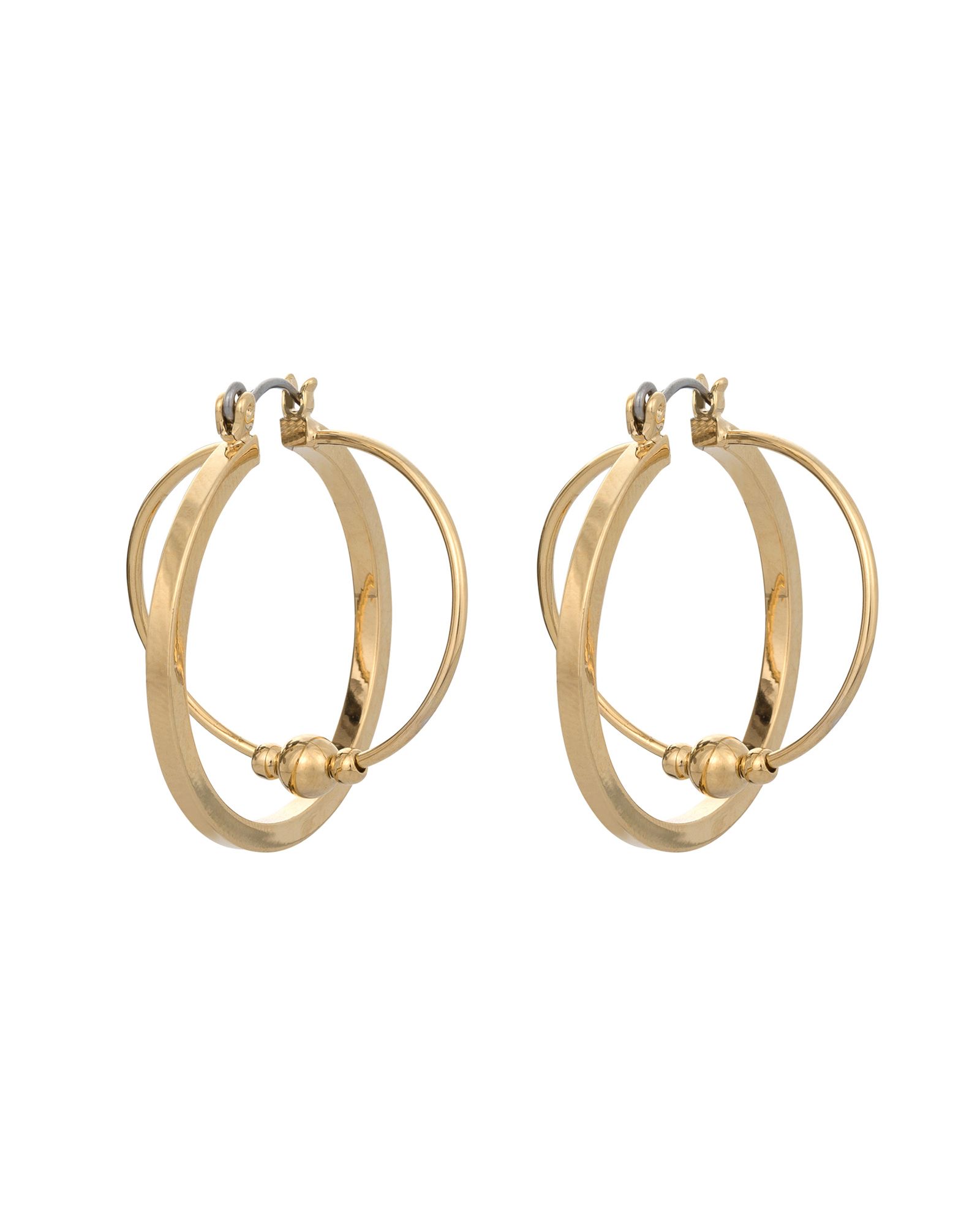 Geike Twist Bead Hoop Earrings | Oliver Bonas