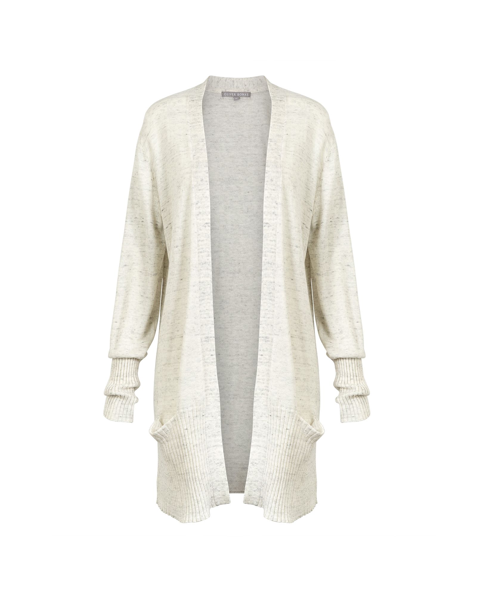 Maggie Open Front Grey Cardigan | Oliver Bonas