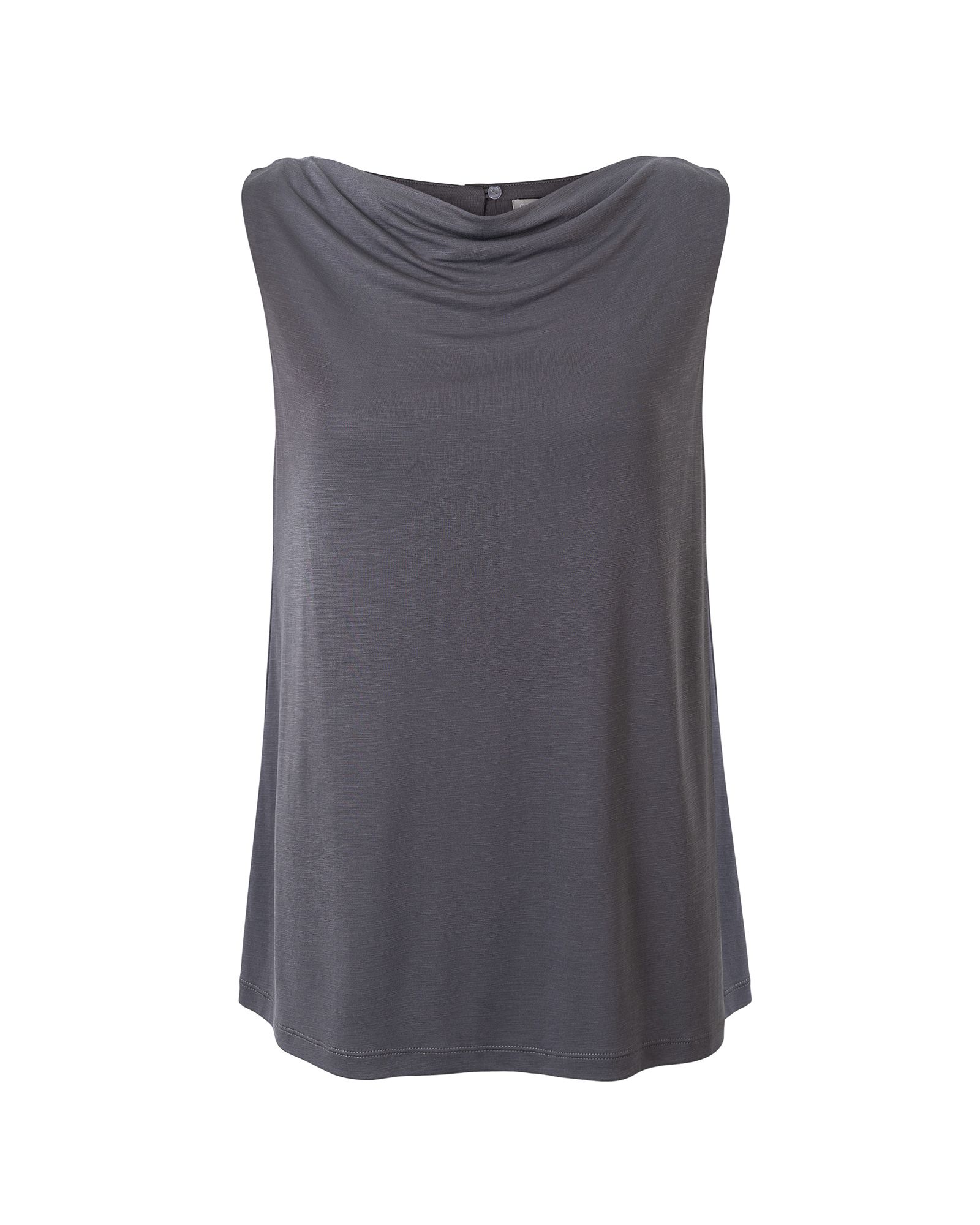 Moon Cowl Neck Charcoal Top | Oliver Bonas US