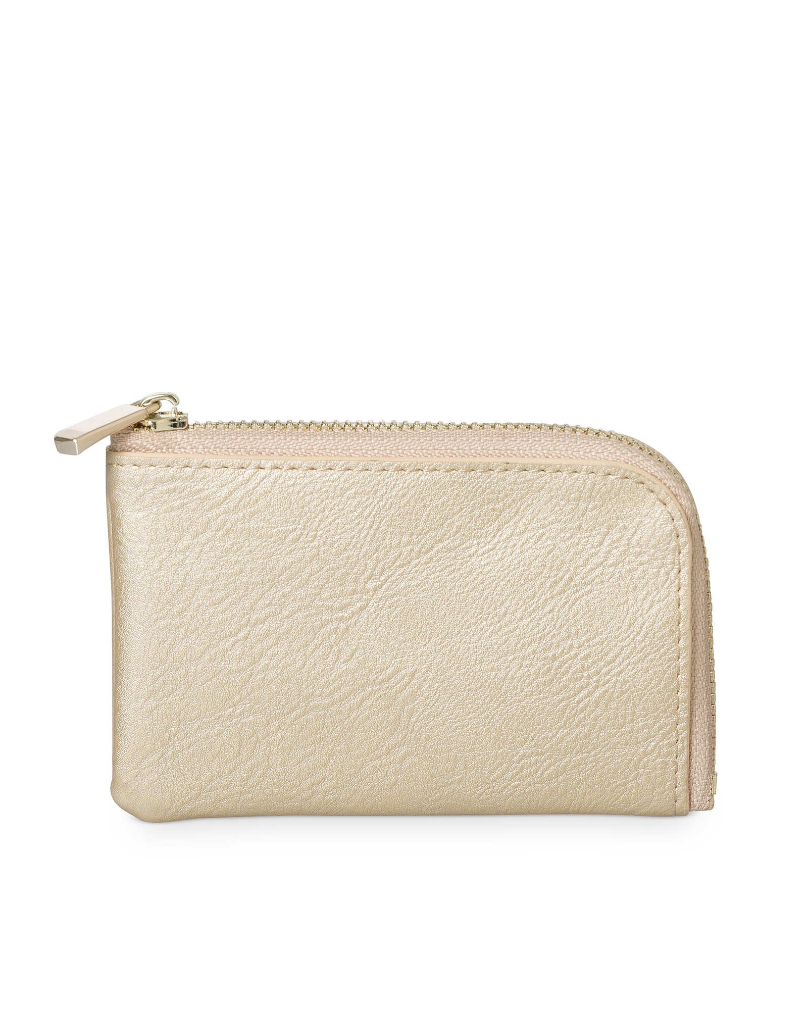 Kali Gold Zip-Around Card Holder | Oliver Bonas