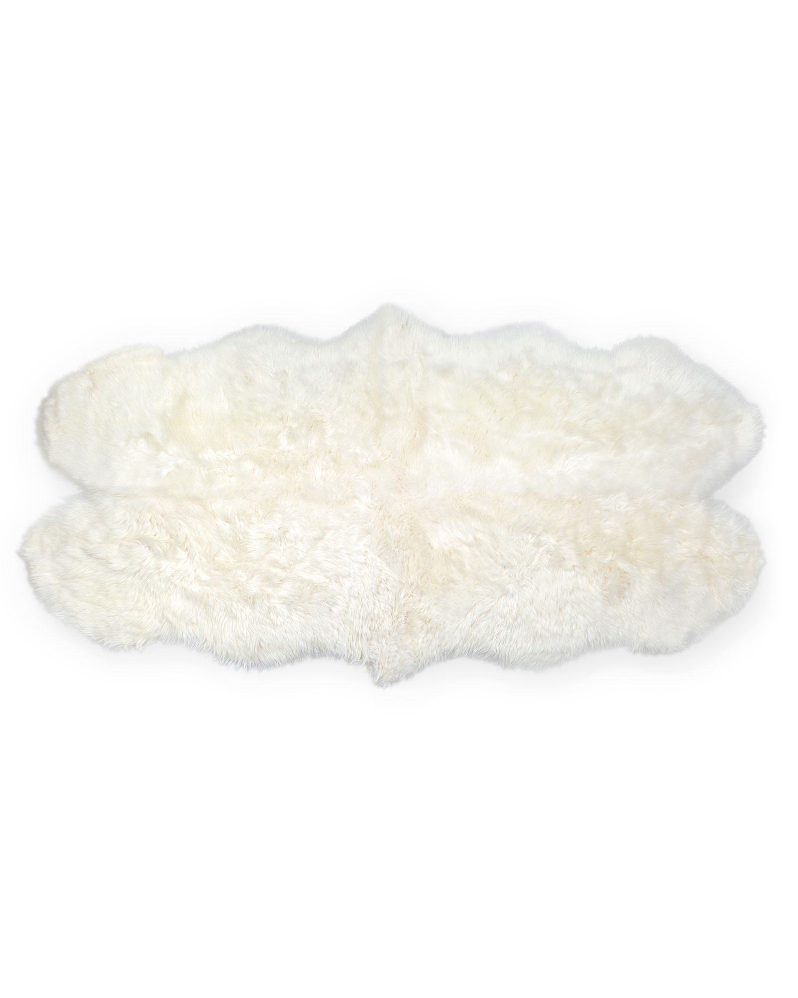 White Quattro Sheepskin Rug | Oliver Bonas