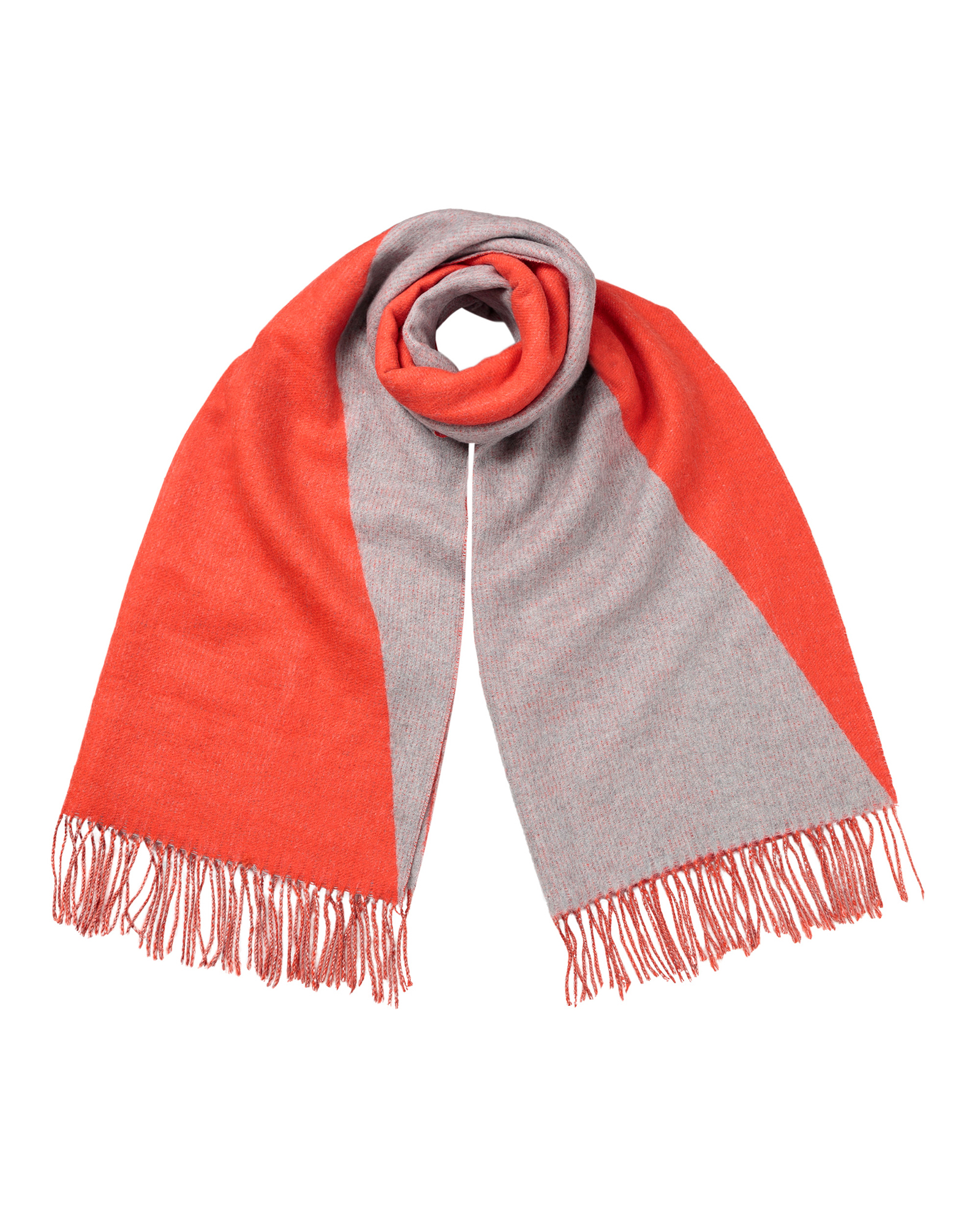 Diagonal Splice Orange Scarf Oliver Bonas