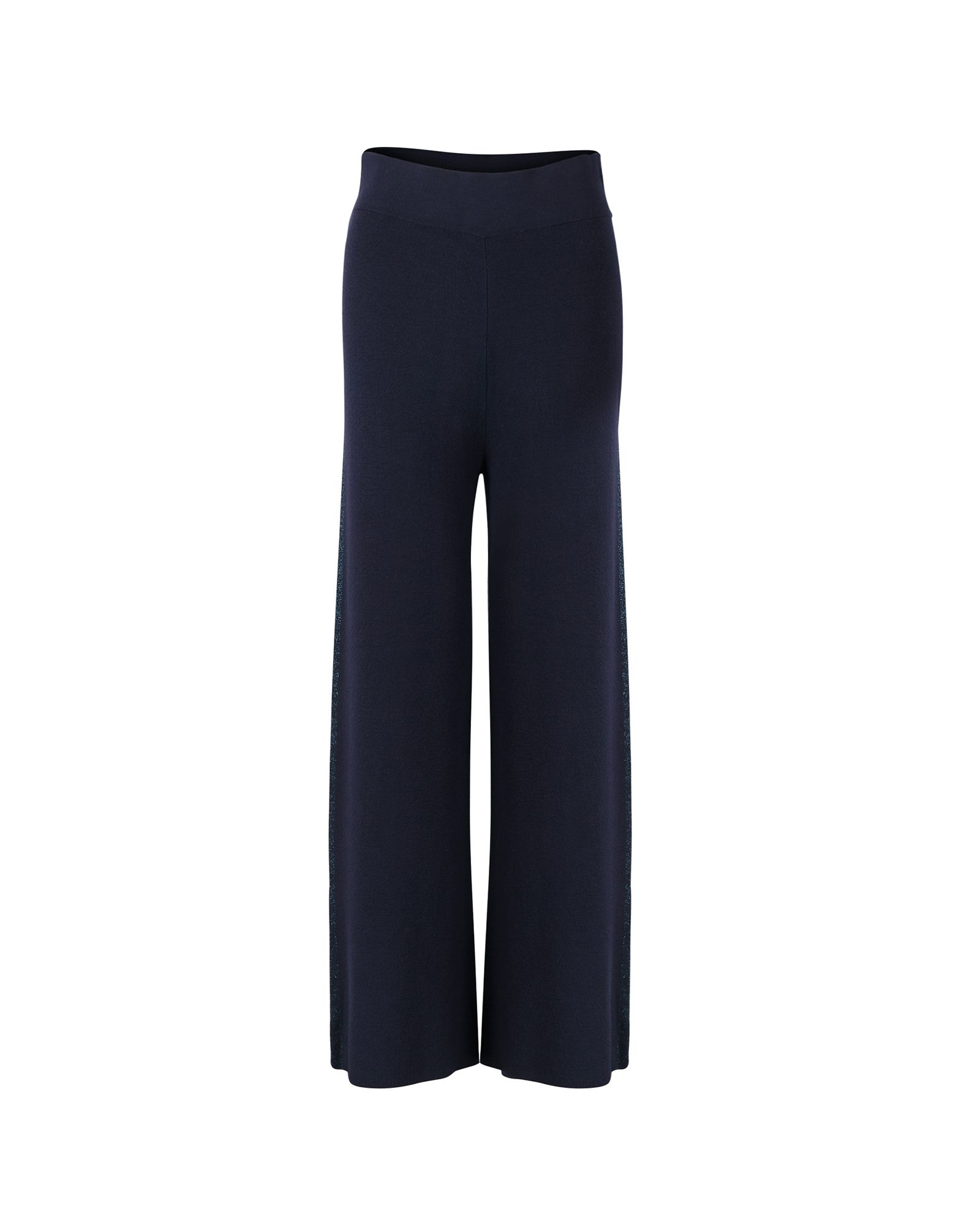 Visions Navy Knitted Trousers | Oliver Bonas