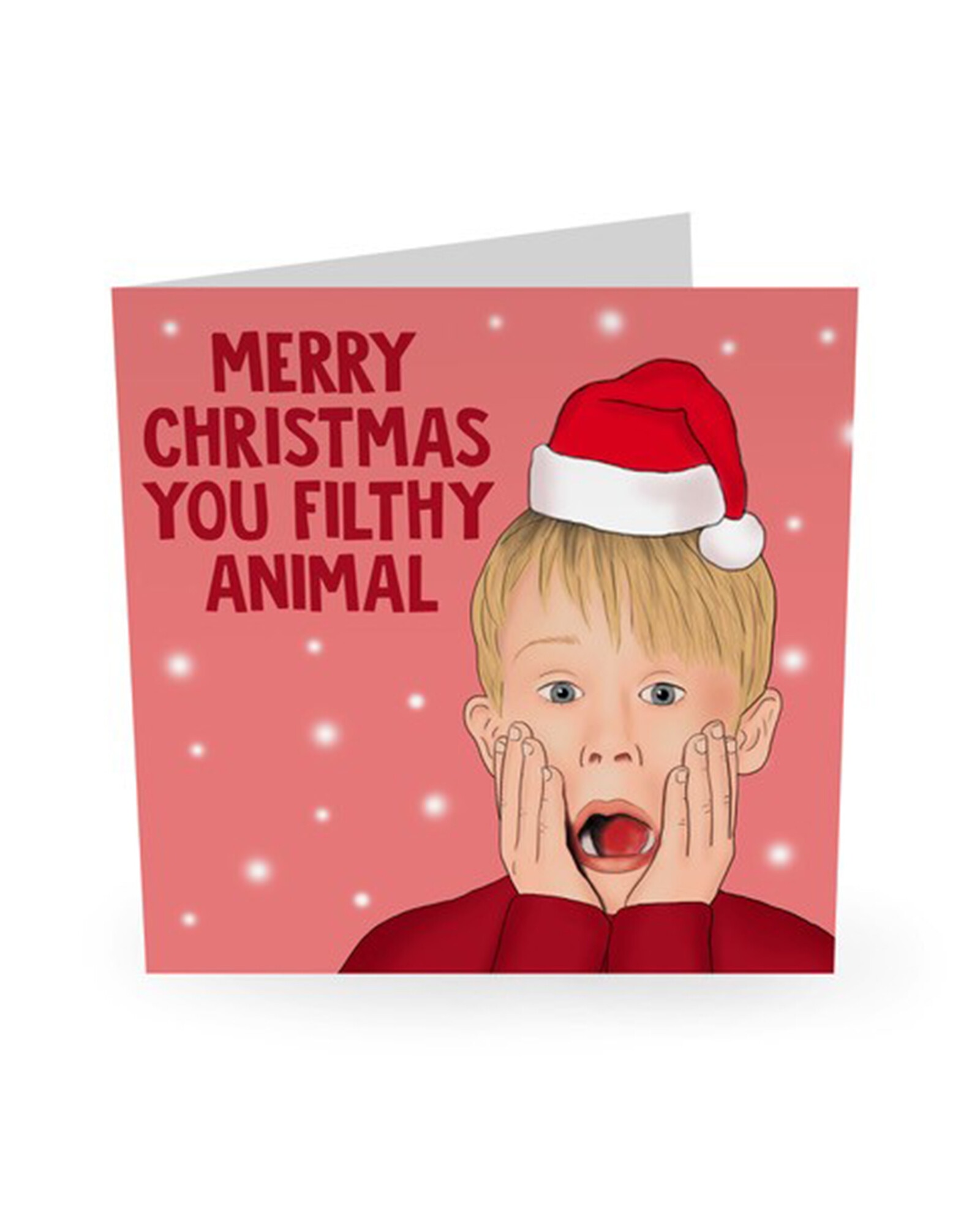 You Filthy Animal Christmas Card 