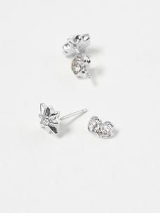 Letitia Star Silver Plated Stud Earrings | Oliver Bonas