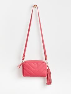 Lola Waves Strap Red & Pink Cross Body Bag | Oliver Bonas US