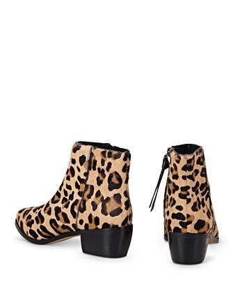 leopard fur boots
