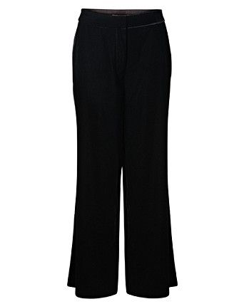 black velvet wide leg pants