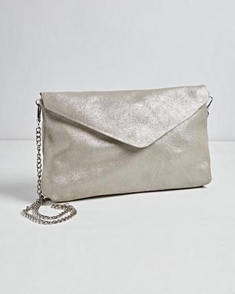 suede envelope clutch