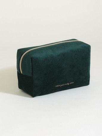 Velvet Constellation Green Makeup Bag Large | Oliver Bonas US