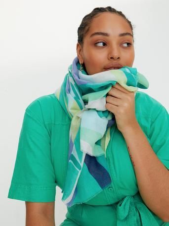 Dark Green Tassel Finish Scarf, Green Scarf for Women UK – Modora UK
